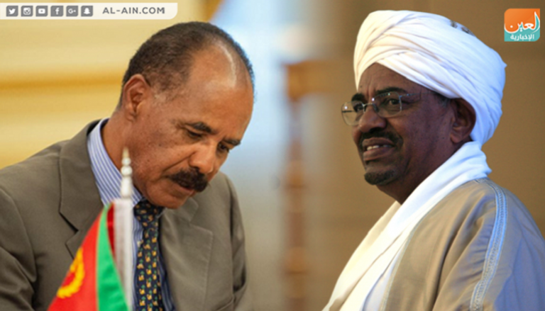 الرئيس السوداني عمر البشير ونظيره الإريتري أسياس أفورقي