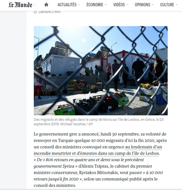  أردوغان مستمر في مسلسل المتاجرة باللاجئين وأثينا ترد