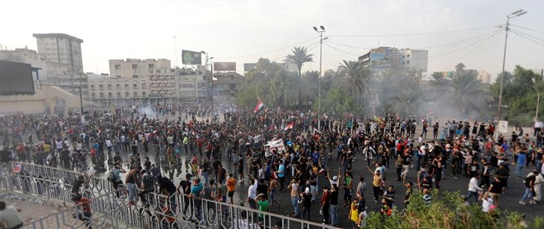 المظاهرات الاحتجاجية في العاصمة بغداد