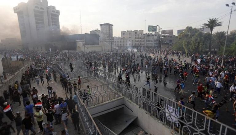 المظاهرات في بغداد - رويترز