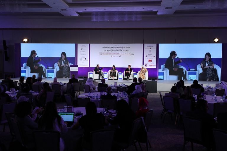 الشيخة بدور بنت سلطان القاسمي خلال كلمتها بالمؤتمر