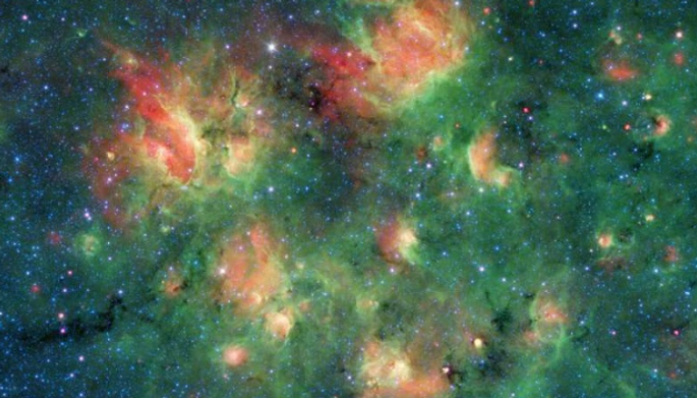 صورة تلسكوب "سبيتزر" لفقاعات حبلى بالنجوم
