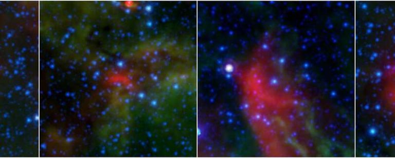 صورة تلسكوب "سبيتزر" لفقاعات حبلى بالنجوم