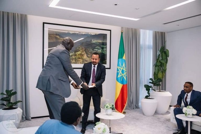  مبعوث سلفاكير ورئيس الوزراء الإثيوبي