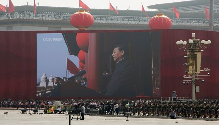 الرئيس الصيني خلال الاحتفال باليوم الوطني
