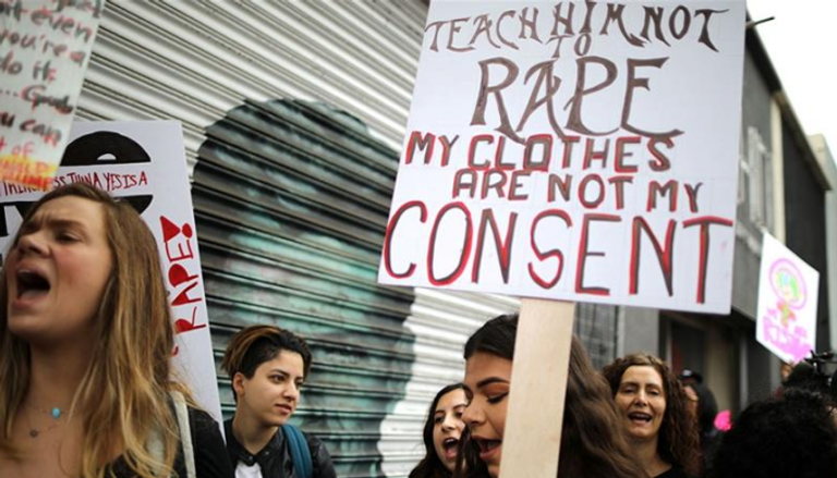 مسيرة مناهضة لجرائم الاغتصاب في الولايات المتحدة الأمريكية