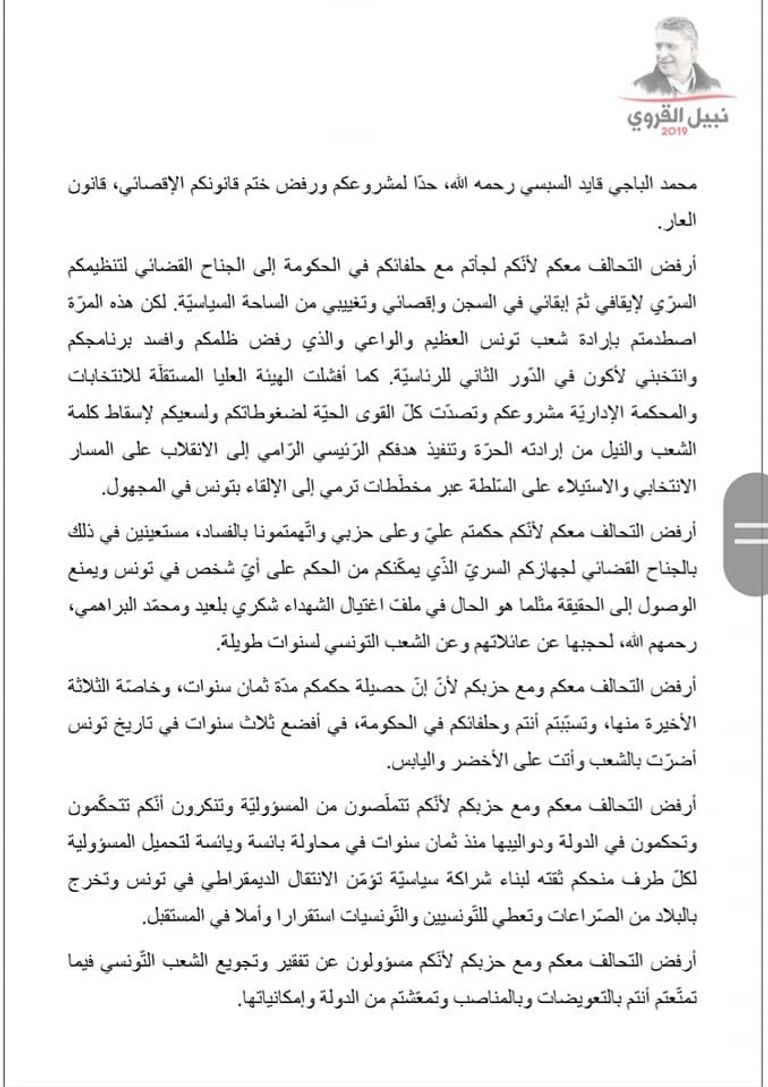 المرشح الرئاسي في تونس نبيل القروي