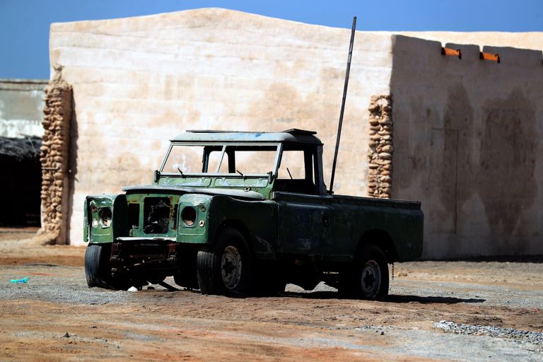 المباني القديمة المهجورة في الجزيرة الحمراء برأس الخيمة