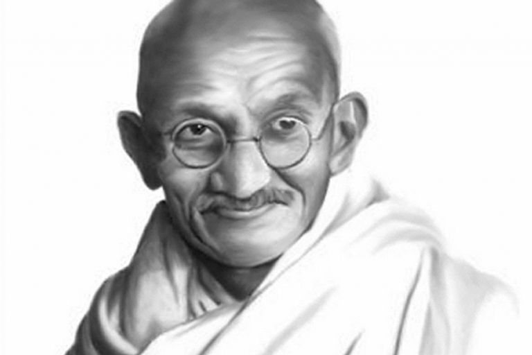 المهاتما غاندي جانب من فعالية إحياء الذكري 150 لميلاد المهاتما غاندي