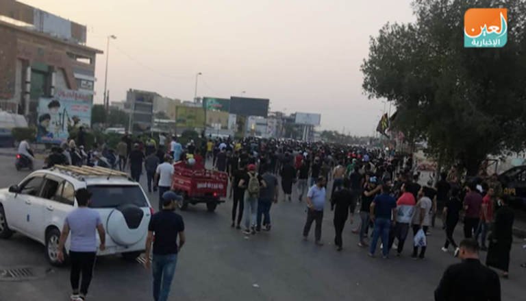 جانب من الاحتجاجات في العراق