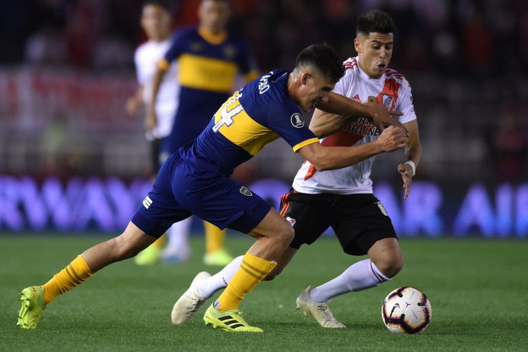 من مباراة ريفر بليت وبوكا جونيورز