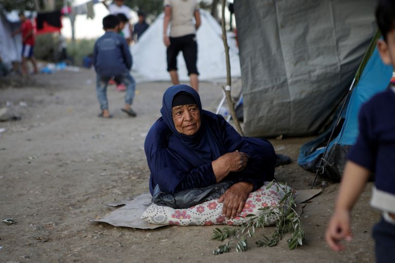 جانب من الأوضاع المأساوية في المخيم