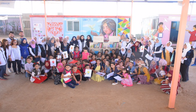 مؤسسة "كلمات لتمكين الأطفال" أجرت زيارة إلى المخيم