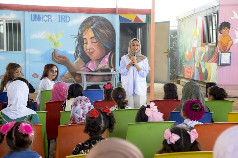 مؤسسة "كلمات لتمكين الأطفال" أجرت زيارة إلى المخيم