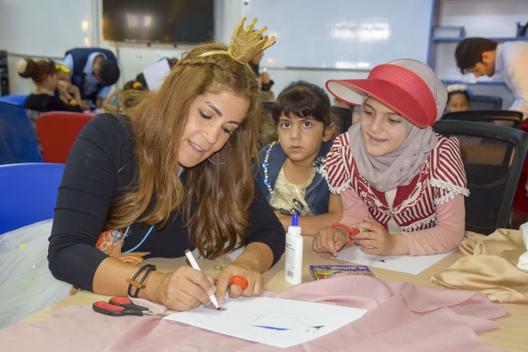 مؤسسة "كلمات لتمكين الأطفال" أجرت زيارة إلى المخيم