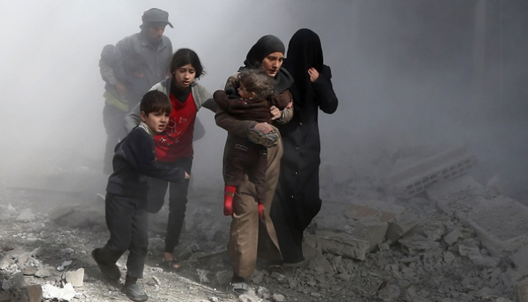 جانب من الدمار المرافق للأزمة السورية