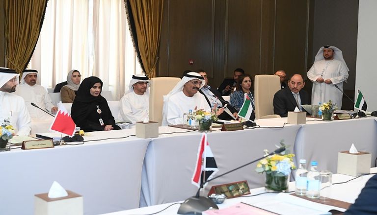 جانب من اجتماع المكتب التنفيذي لمجلس وزراء الإسكان العرب