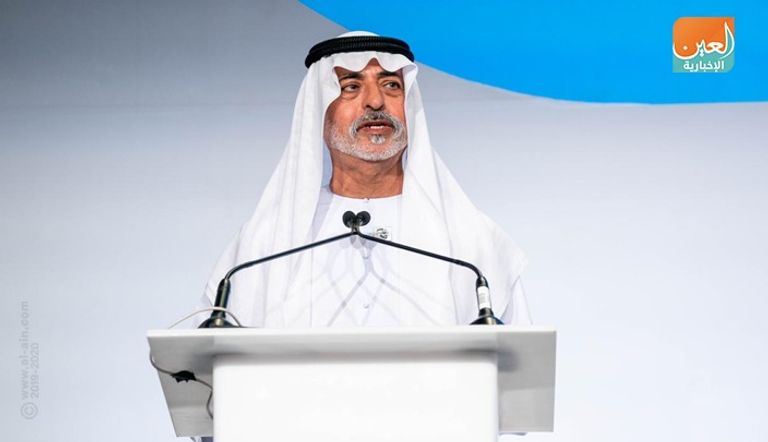 وزير التسامح الإماراتي يلقي كلمة في منتدى