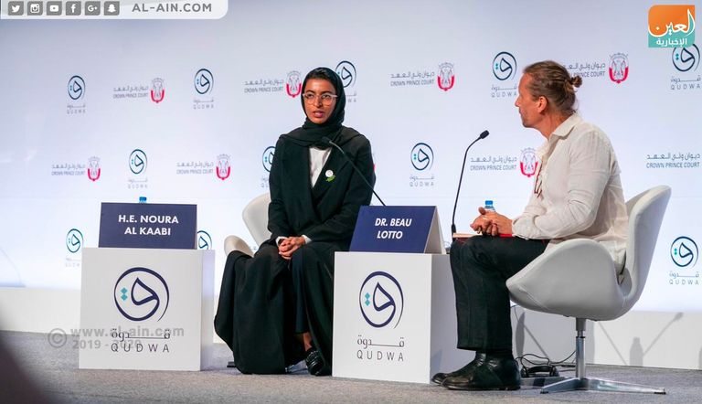 نورة بنت محمد الكعبي تتحدث بمنتدى "قدوة 2019"