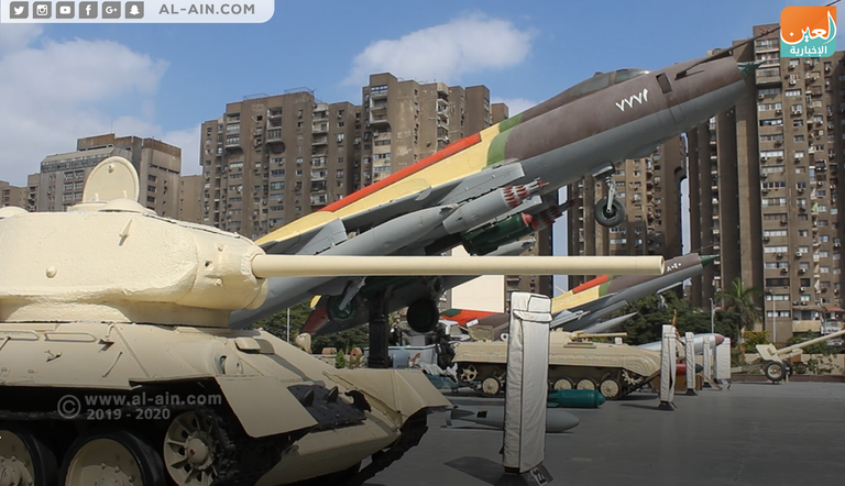 الأسلحة المصرية المنتصرة في بانوراما حرب أكتوبر أسلحة إسرائيل