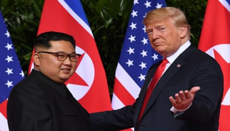 الرئيس الأمريكي وزعيم كوريا الشمالية