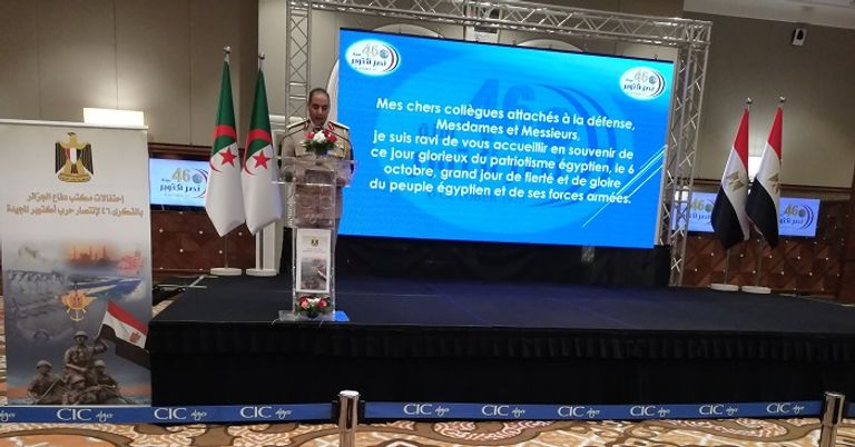 لعميد ركن وائل حمزة المحلق العسكري في سفارة مصر بالجزائر سفارة مصر في الجزائر تحتفل بالذكرى 46 لنصر أكتوبر