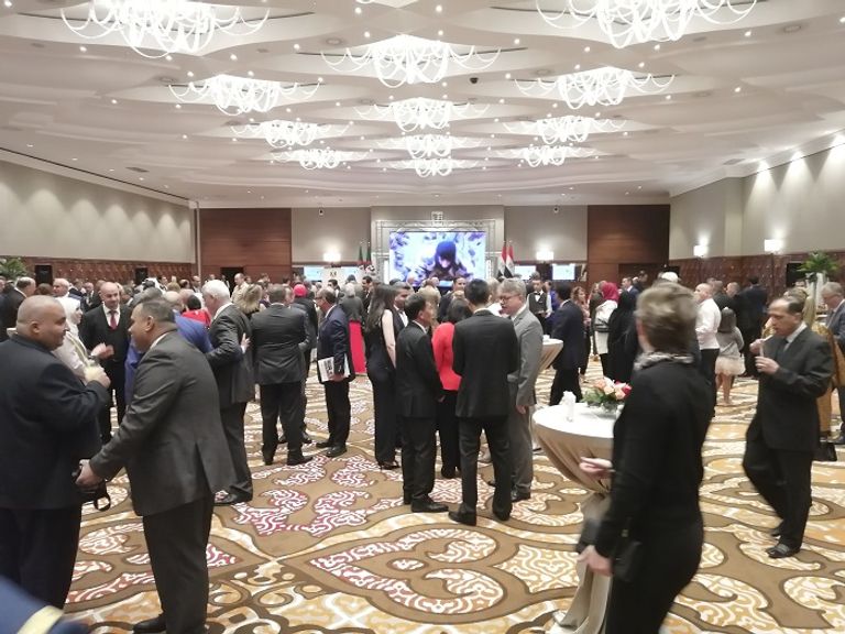 ضيوف الحفل سفارة مصر في الجزائر تحتفل بالذكرى 46 لنصر أكتوبر