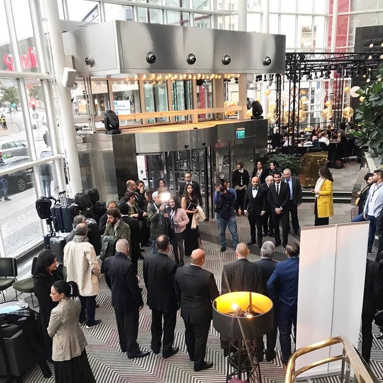 ضيوف المهرجان قبل حفل الافتتاح لقطة من الفيلم التونسي