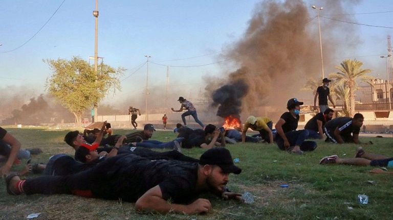 مظاهر الغضب الشعبي في مظاهرات العراق