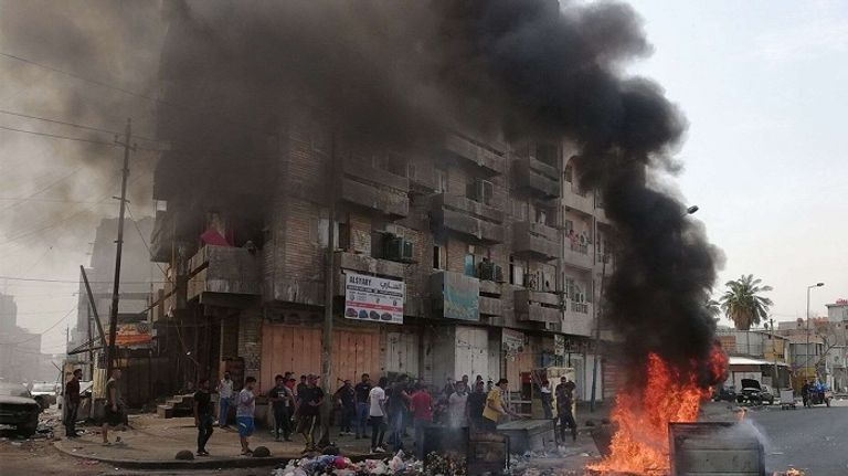 مظاهر الغضب الشعبي في مظاهرات العراق