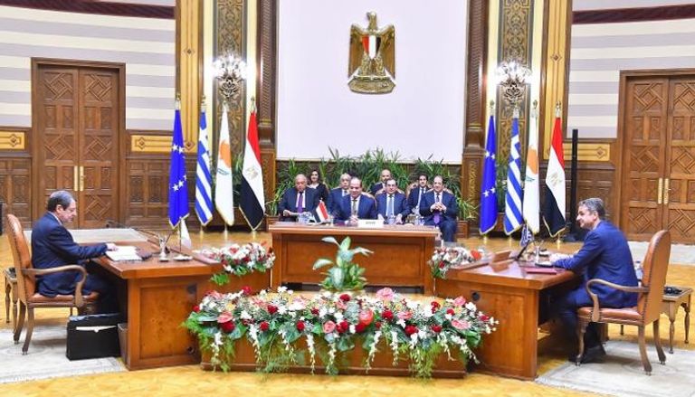 الاجتماع الثلاثي بين مصر واليونان وقبرص بالقاهرة