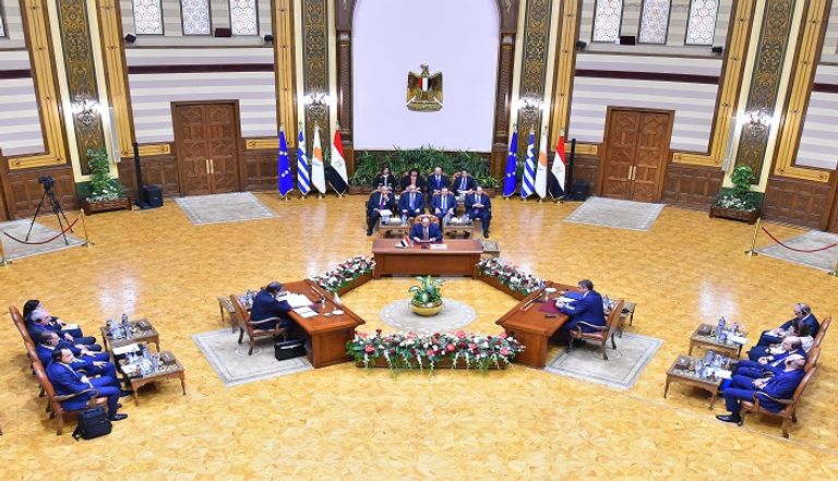 الاجتماع الثلاثي بين مصر واليونان وقبرص بالقاهرة