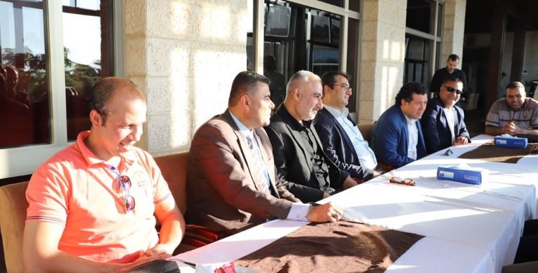 أعضاء الوفد الطبي المصري لدى وصوله إلى غزة