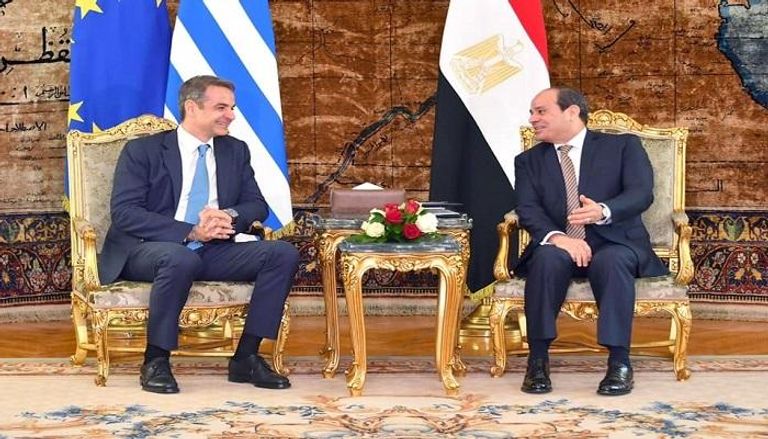  الرئيس المصري ورئيس وزراء اليونان 