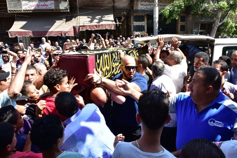 من جنازة الراحل طلعت زكريا