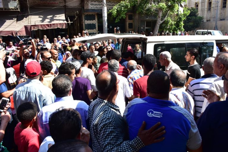 من جنازة الراحل طلعت زكريا