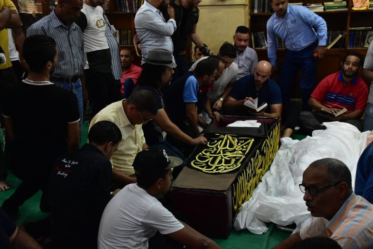 من جنازة الراحل طلعت زكريا