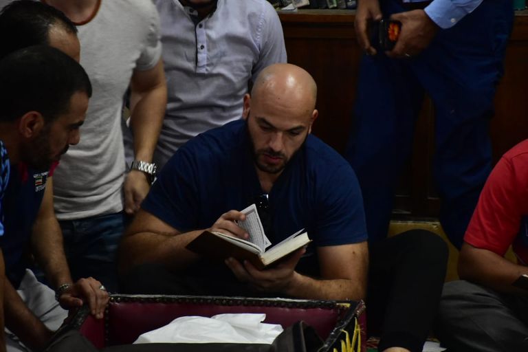 من جنازة الراحل طلعت زكريا