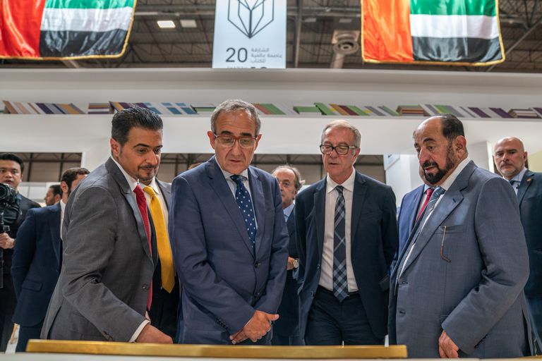 حاكم الشارقة في معرض ليبر الدولي للكتاب