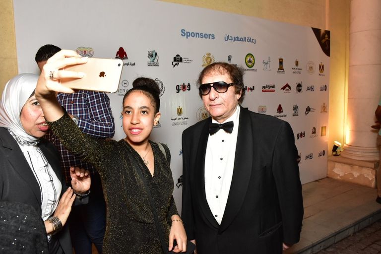 الفنانة المصرية وفاء عامر مع زوجها المنتج محمد فوزي