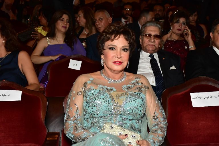 الفنانة المصرية وفاء عامر مع زوجها المنتج محمد فوزي