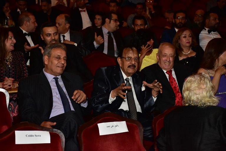 الفنانة المصرية وفاء عامر مع زوجها المنتج محمد فوزي