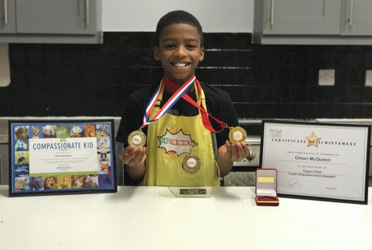 الشيف الصغير قرر أن يصبح نباتيا