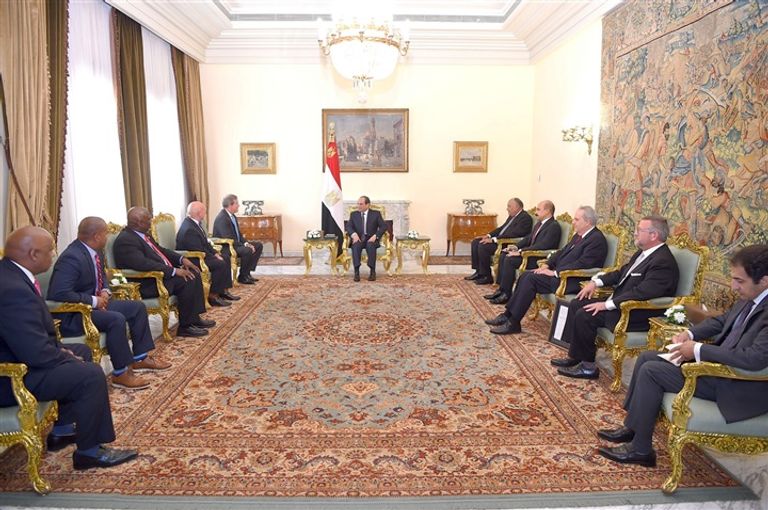 السيسي خلال لقاء وفد مجلسي الشيوخ والنواب الأمريكي