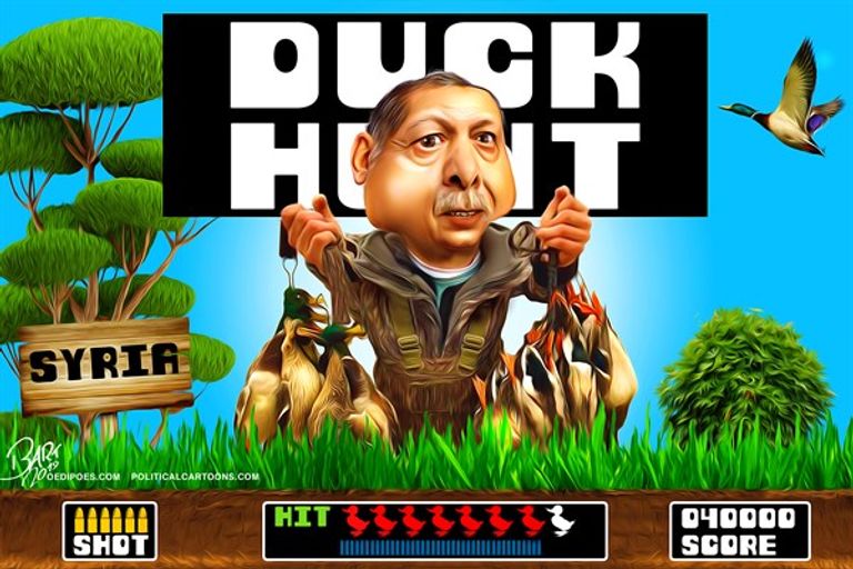 رسامو كاريكاتير يحذرون من مذبحة تركية للأكراد