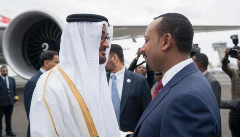 الشيخ محمد بن زايد آل نهيان ورئيس الوزراء الإثيوبي