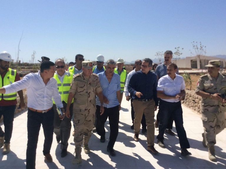 وزير الآثار المصري يتفقد آخر الأعمال بمتحف شرم الشيخ القومي