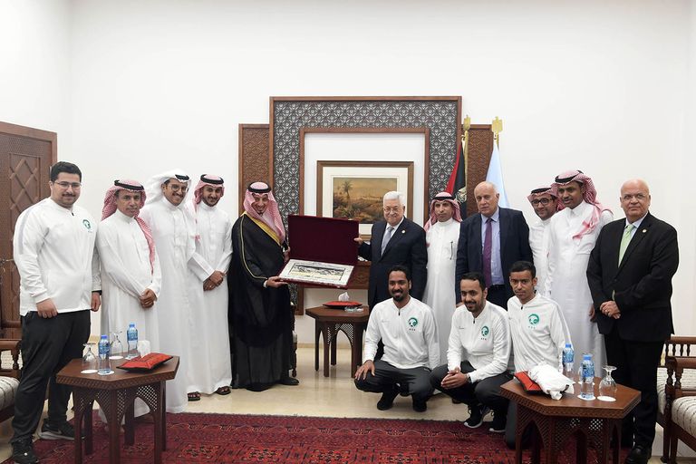 ياسر المسحل والرئيس الفلسطيني