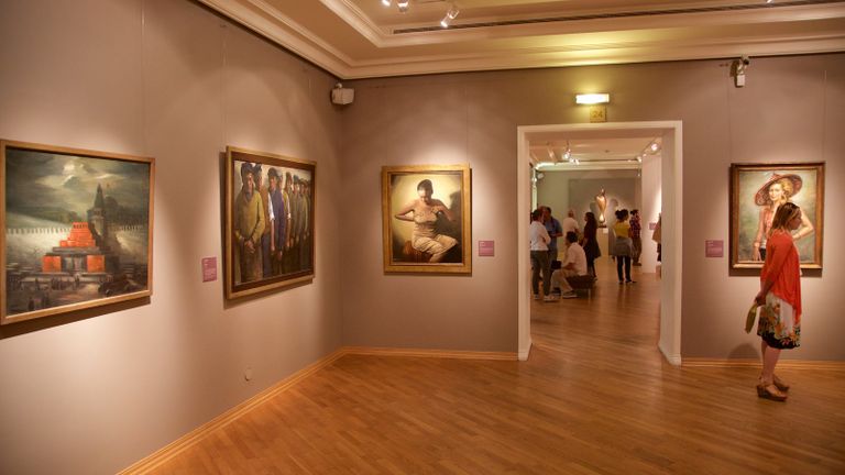 داخل إحدى قاعات متحف بوشكين