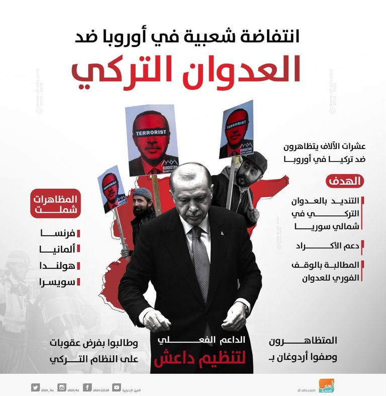 تصاعد الدخان بعد القصف التركي على بلدة رأس العين - رويترز